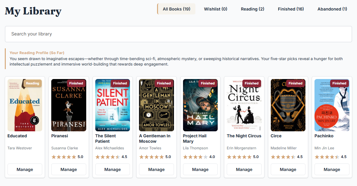 ReadStack library interface